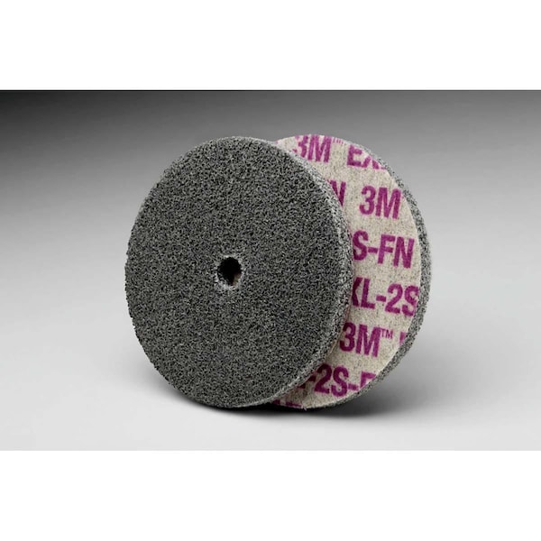 3M Scotch-Brite Exl Unitized Wheel, 3 In X 1/4 In X 1/8 In 2S Fin
